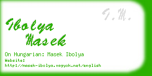 ibolya masek business card